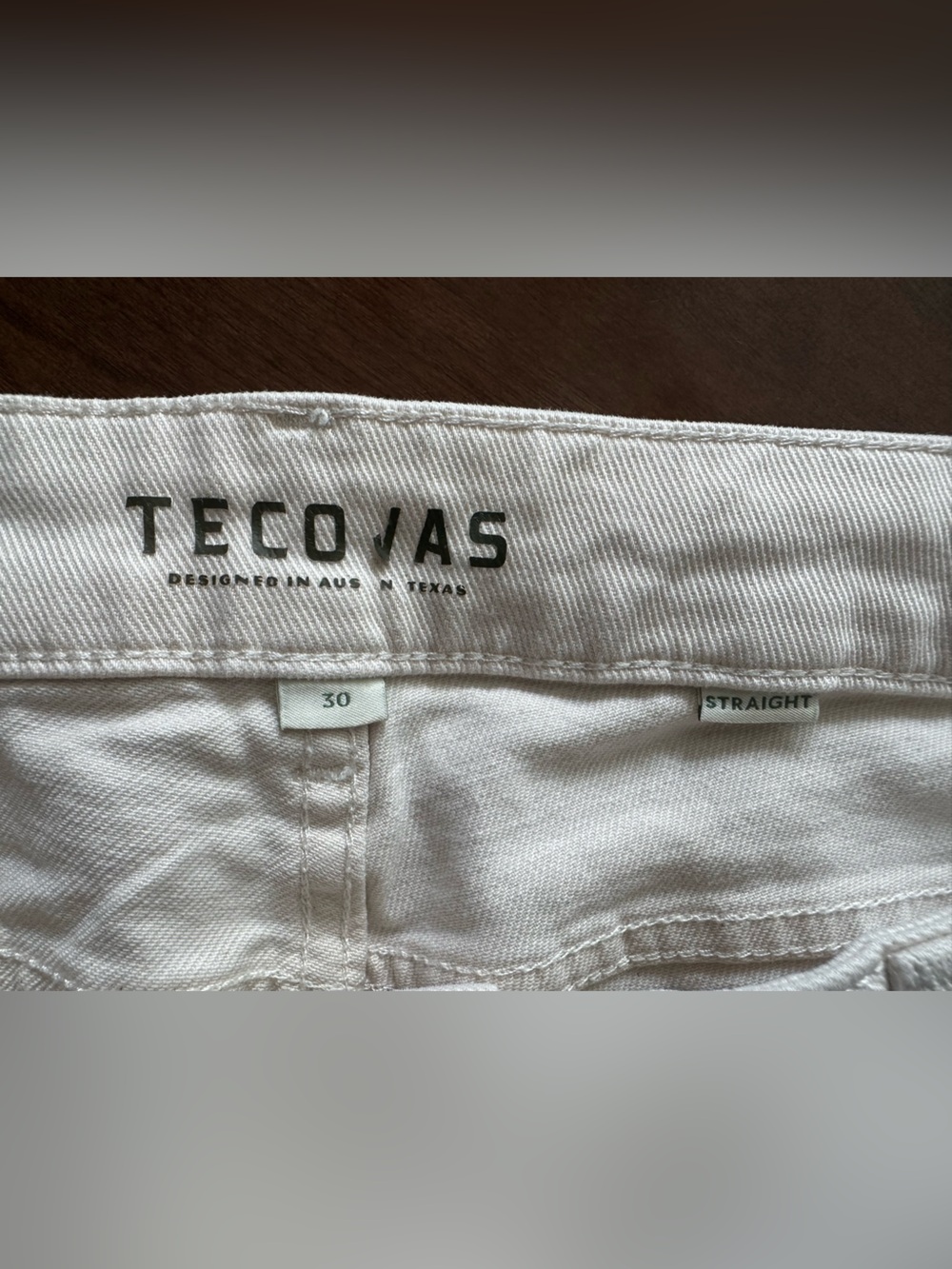 Tecovas Women’s High Rise Straight Jeans Natural Denim Cream Size 30 Western - Picture 5 of 8